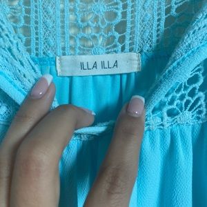 Beautiful flowy baby blue dress